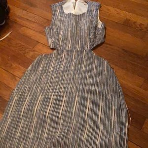 Backless striped dress